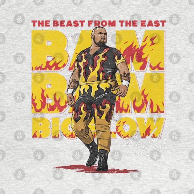 Bam Bam Bigelow Fire by MunMun_Design